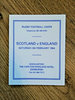 Scotland v England 1994 Rugby Itinerary Card