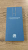 Scotland v South Africa 2012 Rugby President's Suite Hospitality Itinerary Card