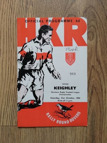 Hull KR v Keighley Oct 1964 Rugby League Programme