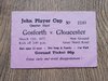Gosforth v Gloucester Mar 1977 John Player Cup Quarter-Final Rugby Ticket
