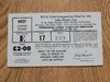 Leicester v Gloucester Apr 1978 John Player Cup Final Used Rugby Ticket