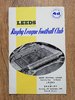 Leeds v Bramley Sept 1965 Yorkshire Cup Rugby League Programme
