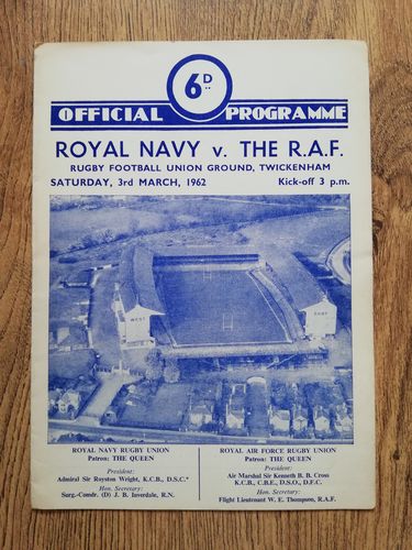 Royal Navy v Royal Air Force 1962