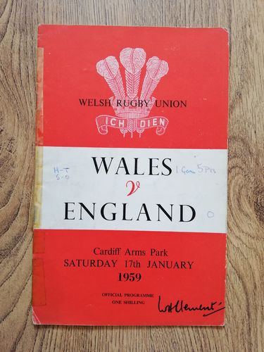 Wales v England 1959