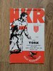 Hull KR v York Apr 1965 Rugby League Programme