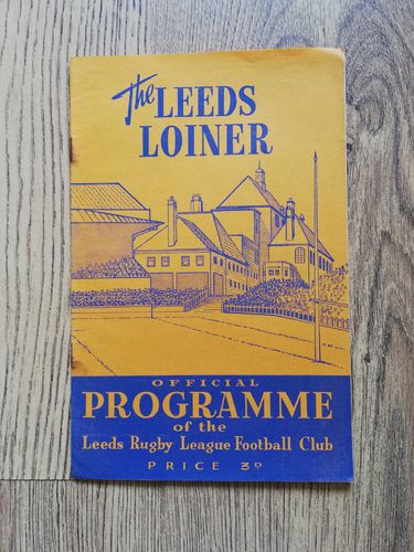 Leeds v Keighley Oct 1959 Rugby League Programme