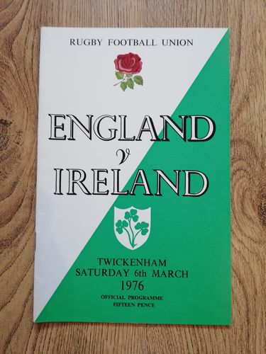 England v Ireland 1976