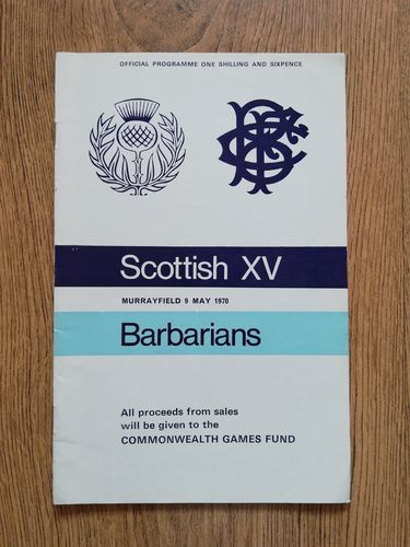 Scottish XV v Barbarians 1970