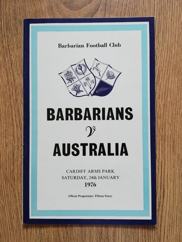 Barbarians v Australia 1976