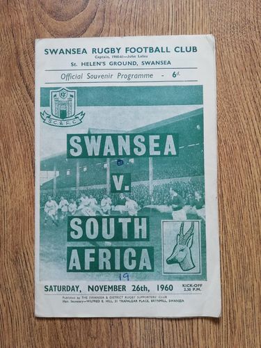 Swansea v South Africa 1960
