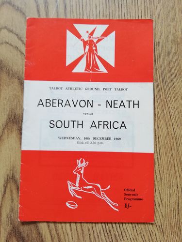 Aberavon & Neath v South Africa Dec 1969