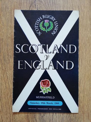 Scotland v England 1960 Rugby Programme
