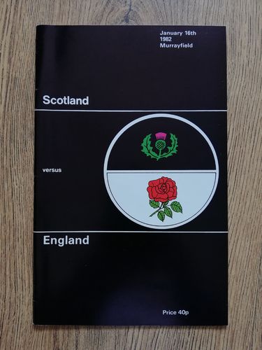 Scotland v England 1982