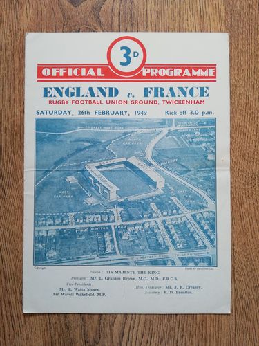 England v France 1949