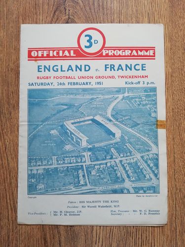 England v France 1951