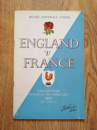 England v France 1953