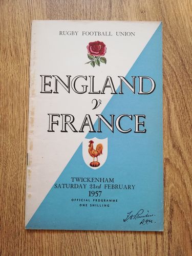 England v France 1957
