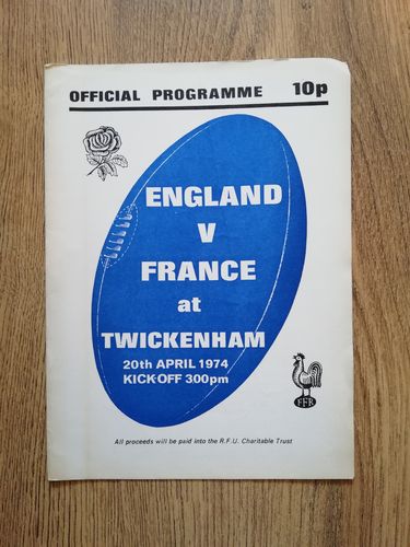 England v France 1974