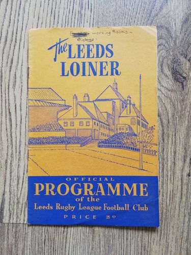 Leeds v Oldham Mar 1960 Rugby League Programme
