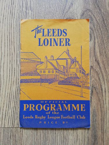 Leeds v Keighley Feb 1961 Rugby League Programme