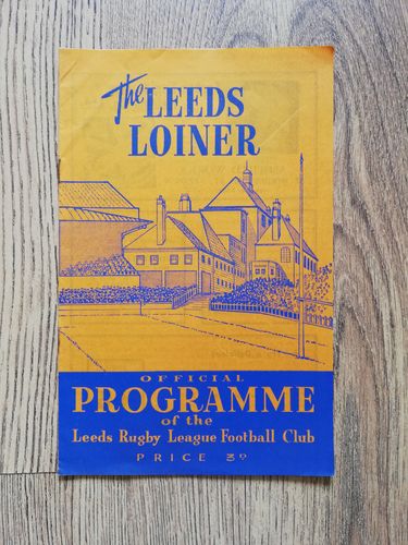 Leeds v Keighley Sept 1961 Rugby League Programme