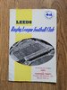Leeds v Wakefield Dec 1963 Rugby League Programme
