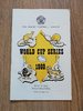 Australia v France 1960 World Cup Series Rugby League Programme