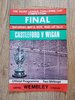 Castleford v Wigan Challenge Cup Final 1970 Rugby Programme