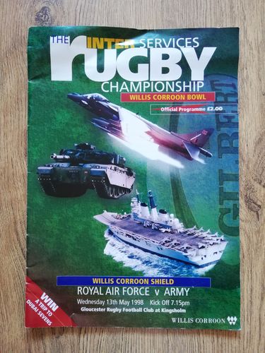 Royal Air Force v Army May 1998 Rugby Programme