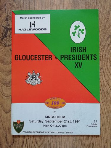 Gloucester v Irish President's XV 1991