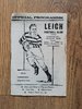 Leigh v Warrington Dec 1959 Rugby League Programme