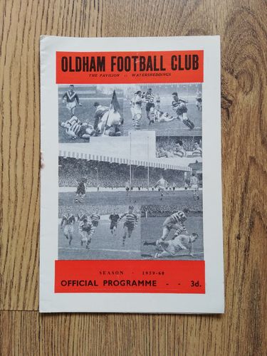 Oldham v St Helens Apr 1960 Rugby League Programme