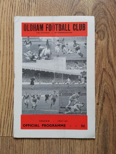 Oldham v Whitehaven Dec 1961 Rugby League Programme