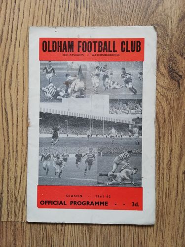 Oldham v Liverpool City Mar 1962 Rugby League Programme