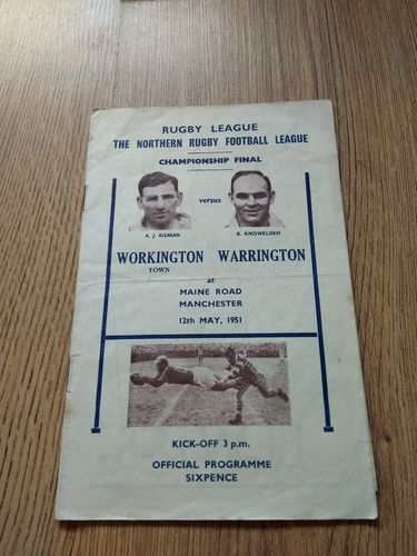 Workington v Warrington May 1951 Championship Final