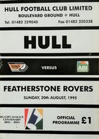 Hull Rugby League Programmes