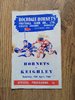 Rochdale Hornets v Keighley Apr 1963 Rugby League Programme