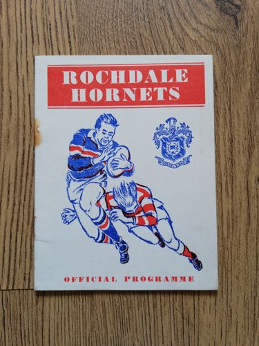 Rochdale Hornets v Oldham Apr 1964 Rugby League Programme
