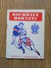 Rochdale Hornets v Bramley Mar 1964 Rugby League Programme