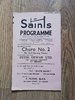 St Helens v Liverpool City Aug 1960 Rugby League Programme