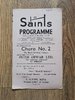 St Helens v Hunslet Aug 1960 Rugby League Programme