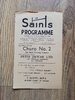 St Helens v Rochdale Hornets Dec 1960 Rugby League Programme