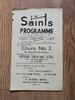 St Helens v Leigh Jan 1961 Rugby League Programme