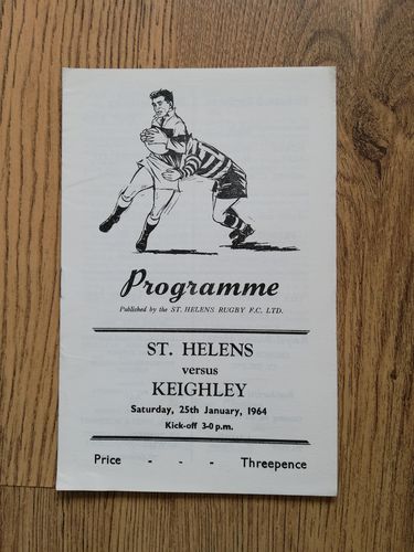 St Helens v Keighley Jan 1964 Rugby League Programme