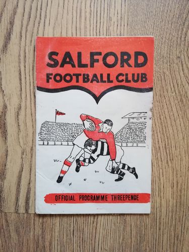 Salford v Keighley Sept 1959 Rugby League Programme