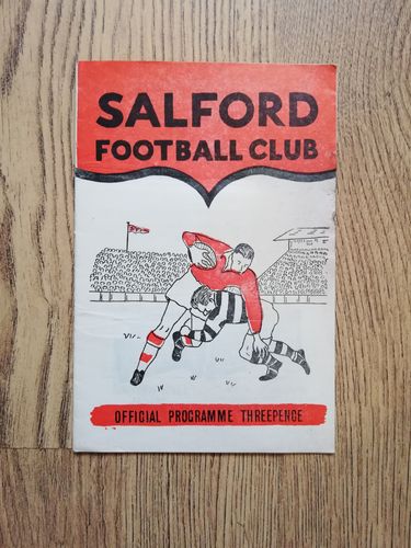 Salford v Wigan Dec 1959 Rugby League Programme
