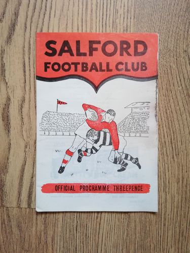 Salford v Keighley Apr 1963 Rugby League Programme