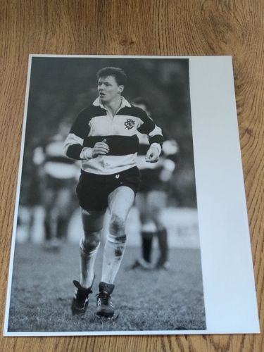 Adrian Davies - Barbarians Original Rugby Press Photograph