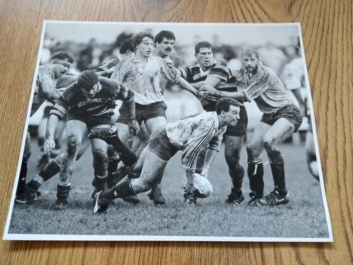 Bath v Nottingham 1989 Original Rugby Press Photograph