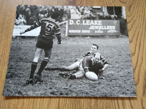 Nuneaton v Leicester 1988 Original Rugby Press Photograph